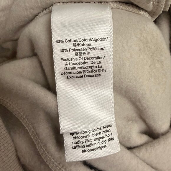 DKNY Sport Beige Wide-Leg Lounge Pants – Soft Cotton Blend, Relaxed Fit Size S - Picture 10 of 10